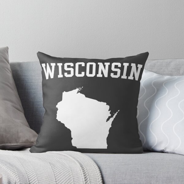 Item preview, Wisconsin State Map - Classic Varsity Sports Style designed and sold by mashmosh.