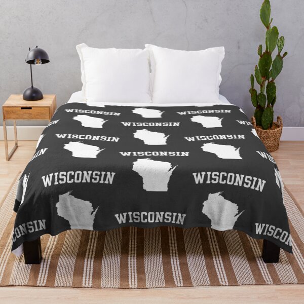 Item preview, Wisconsin State Map - Classic Varsity Sports Style designed and sold by mashmosh.