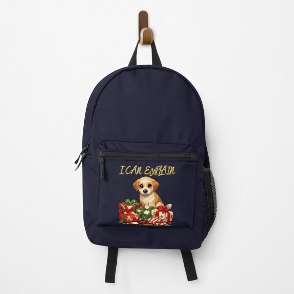 Item preview, I Can Explain - Relatable Christmas Chaos Dog Illustration designed and sold by Kotalo.