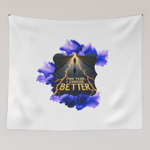 Item preview, This Year I Choose Better choose better quote designed and sold by SloganSauce.