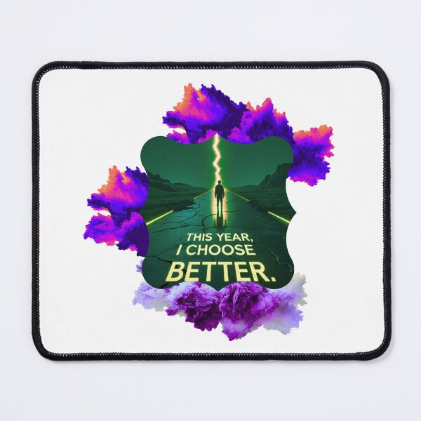 Item preview, This Year I Choose Better motivational quote designed and sold by SloganSauce.