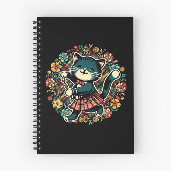Item preview, Highland Dance Cat – Scottish Folk Dancing Cat Illustration designed and sold by AYACHI90.