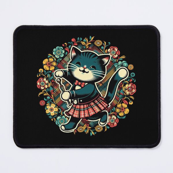 Item preview, Highland Dance Cat – Scottish Folk Dancing Cat Illustration designed and sold by AYACHI90.