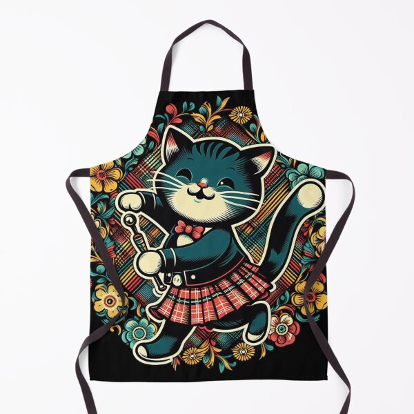Item preview, Highland Dance Cat – Scottish Folk Dancing Cat Illustration designed and sold by AYACHI90.