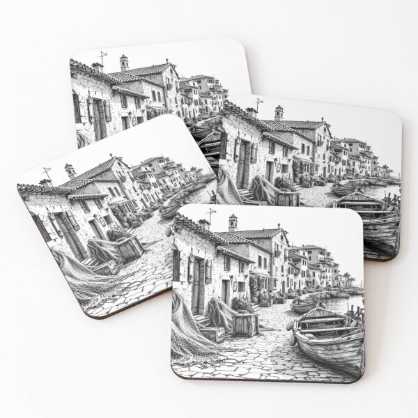 Item preview, Fishing village in the south of France (French Riviera) designed and sold by jefboutique6150.