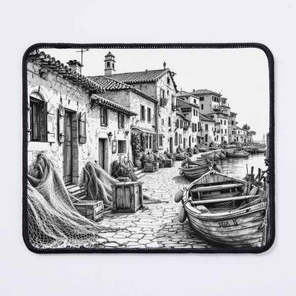 Item preview, Fishing village in the south of France (French Riviera) designed and sold by jefboutique6150.