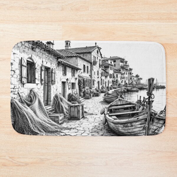 Item preview, Fishing village in the south of France (French Riviera) designed and sold by jefboutique6150.