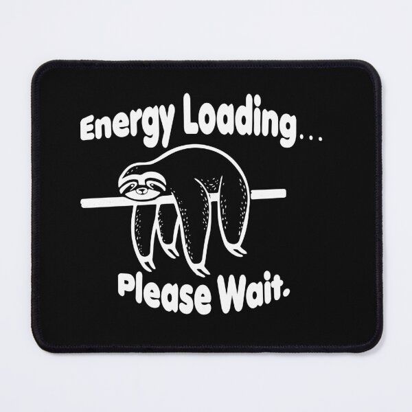 Item preview, Energy Loading Please Wait – Funny Low Battery Graphic Top designed and sold by FanshopMA.