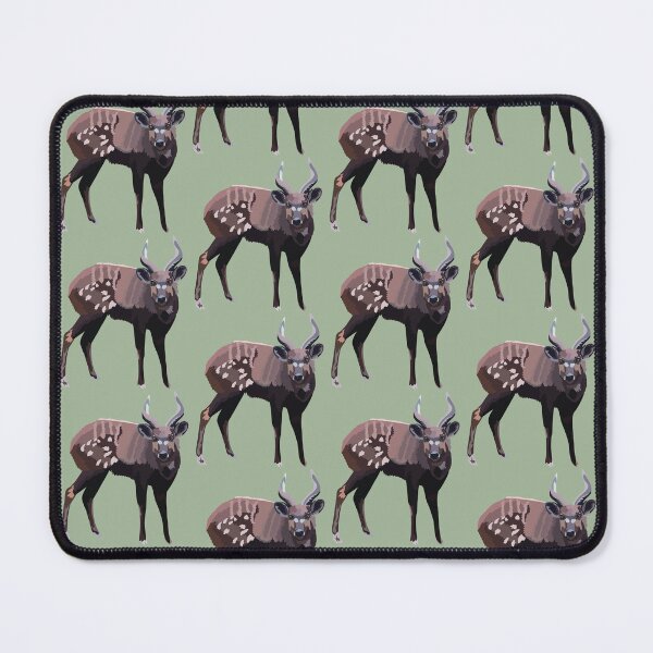 Item preview, S is for Sitatunga,Sitatunga Artwork – Wetland Antelope Illustration and African Wildlife Design designed and sold by PrettylittlepastelUk.