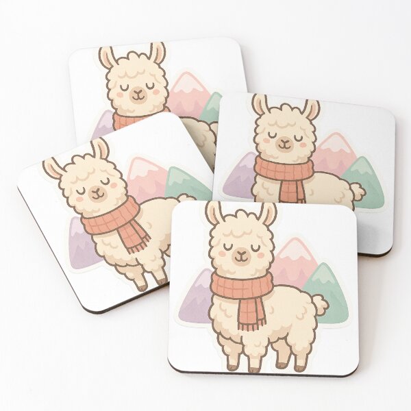 Artikelvorschau, Cozy Relaxed Llama Sticker entworfen und verkauft von StickMint.