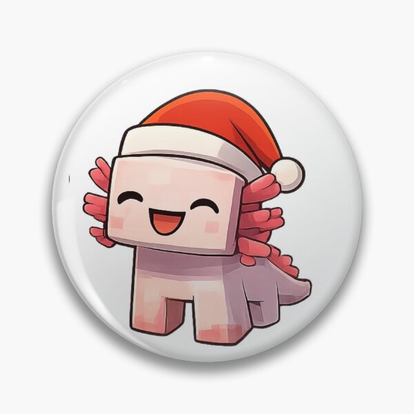 Item preview, Cute Blocky Axolotl Character Sticker – Happy Pixel Art – Voxel Cartoon Sticker designed and sold by Al-Ziyyel Studio✨.