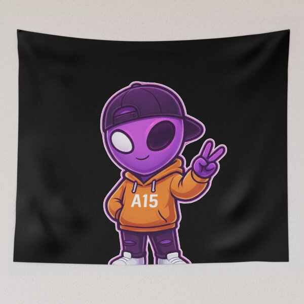 Item preview, Chill Purple Alien - Neon Streetwear Vibes designed and sold by Cust-tshirts.