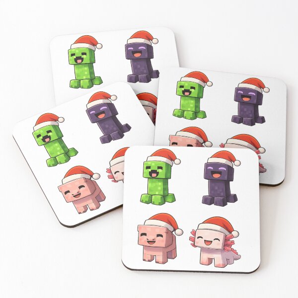 Item preview, Cute Minecraft Game Characters Sticker Set – Happy Pixel Cube Animals – Voxel Cartoon Stickers designed and sold by Al-Ziyyel Studio✨.