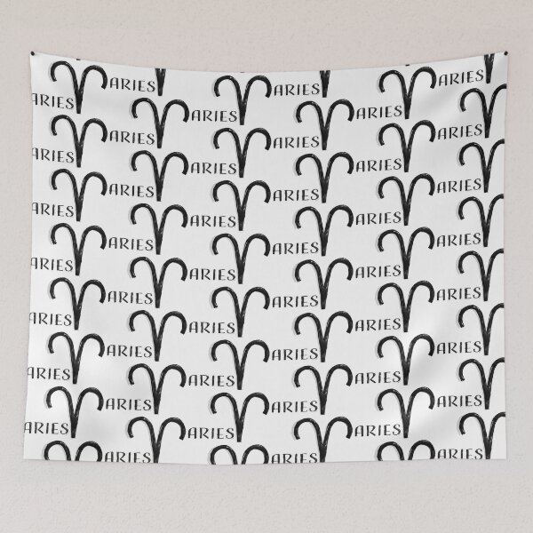 Item preview, Aries Zodiac Sign - Bold Black Ink Style Astrology Symbol designed and sold by Hen-C-Art.