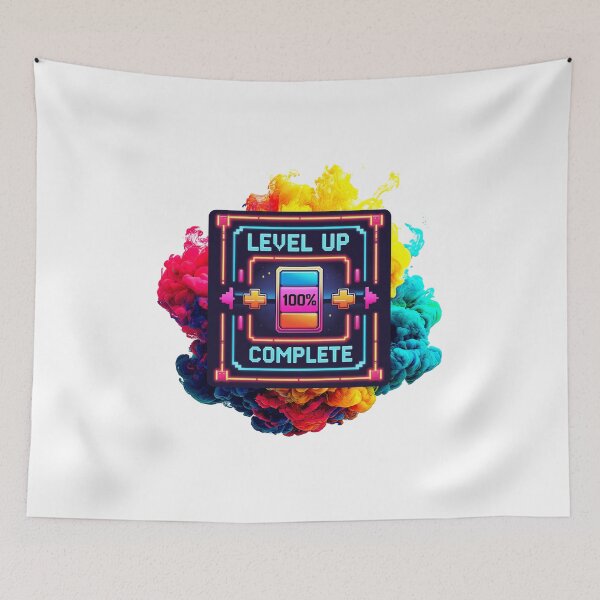 Item preview, Level Up Complete arcade style designed and sold by SloganSauce.