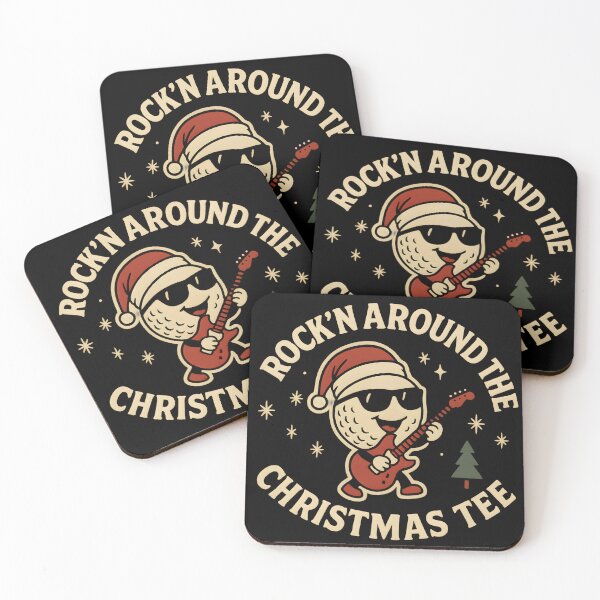 Item preview, Rock’in Around the Christmas Tee – Funny Golf Christmas Retro designed and sold by MKV Design.