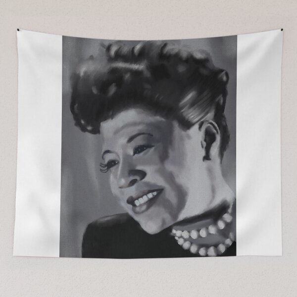 Item preview, Portrait painting of Ella Fitzgerald  designed and sold by thehat24.