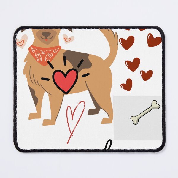 Item preview, Puppy Love - Dog Valentine Gift with Hearts designed and sold by Extremeallie.