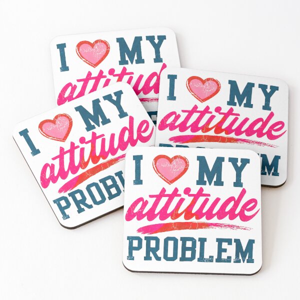 Item preview, I Love My Attitude Problem Sassy Heart Sarcastic Vintage designed and sold by SpookshowDesign.