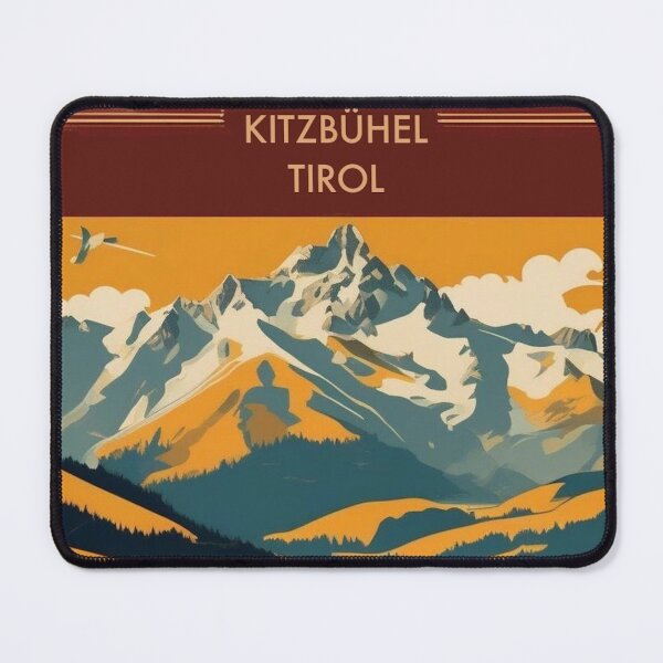 Item preview, Kitzbühel Vintage Ski Poster | Austrian Alps Retro Travel Art designed and sold by Esterlane.