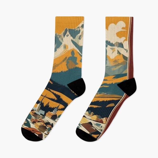 Item preview, Kitzbühel Vintage Ski Poster | Austrian Alps Retro Travel Art designed and sold by Esterlane.