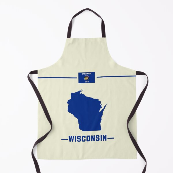 Item preview, Wisconsin Pride - State Map & Flag Minimalist Design designed and sold by mashmosh.