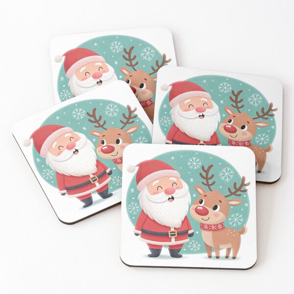 Item preview, Magical Christmas Friends – Santa & Reindeer designed and sold by VivoStudio.