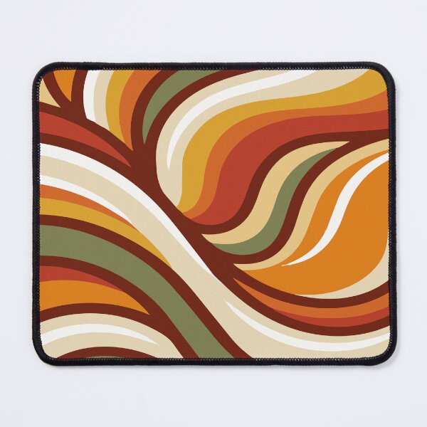 Item preview, Retro 70s Abstract Wavy Pattern - Earthy Boho Groovy Swirls designed and sold by DeeLulu.