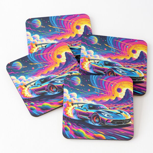 Item preview, Car doing a burnout in a fantasy world.  designed and sold by Nomad-Maynard.