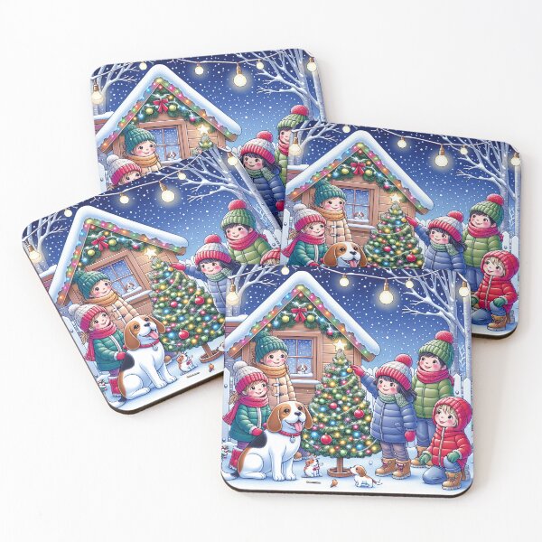 Item preview, Peanuts Holiday Magic: Modern Semi-Realistic Christmas Sticker with Snoopy & Friends designed and sold by ARTCREATESHOP.