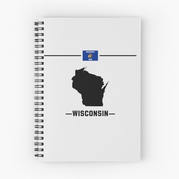 Item preview, Wisconsin State Pride, Minimalist Map & Flag Heritage designed and sold by mashmosh.