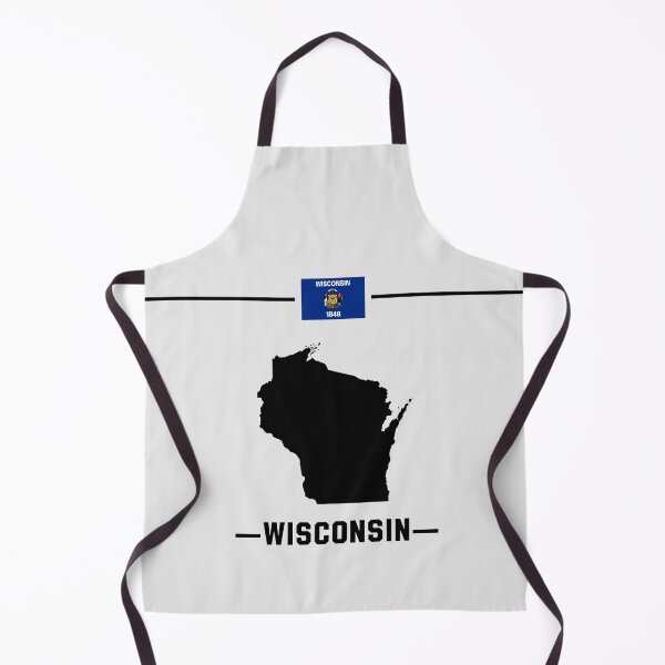 Item preview, Wisconsin State Pride, Minimalist Map & Flag Heritage designed and sold by mashmosh.