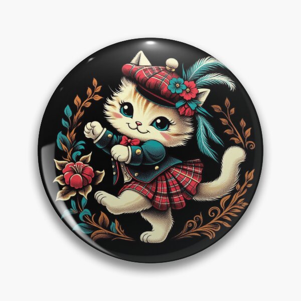 Item preview, Cute Highland Dance Cat – Adorable Scottish Dancing Kitten designed and sold by AYACHI90.