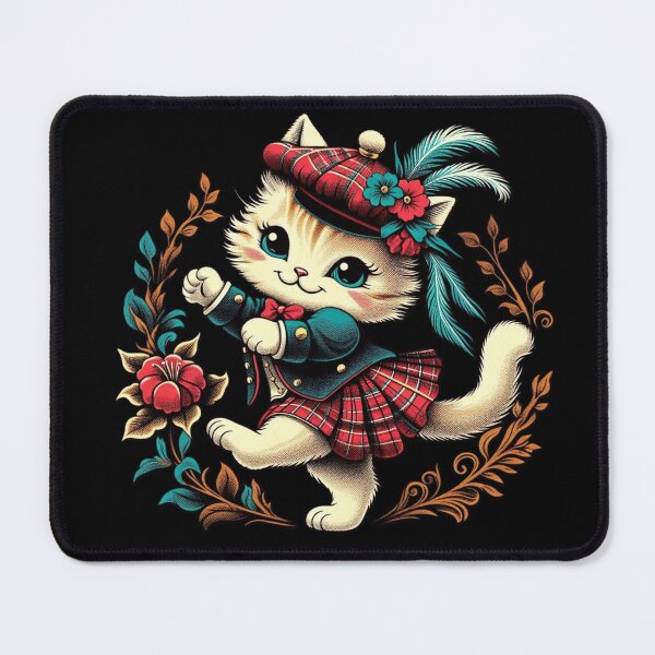 Item preview, Cute Highland Dance Cat – Adorable Scottish Dancing Kitten designed and sold by AYACHI90.