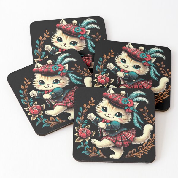 Item preview, Cute Highland Dance Cat – Adorable Scottish Dancing Kitten designed and sold by AYACHI90.