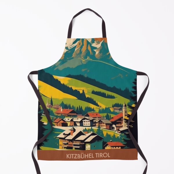 Item preview, Vintage Austrian Ski Resort Poster | Kitzbühel Alps Print designed and sold by Esterlane.