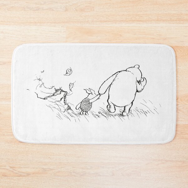 Item preview, They went on to Kanga's house, Classic Winnie the Pooh Illustration, Black & White designed and sold by Artanine.