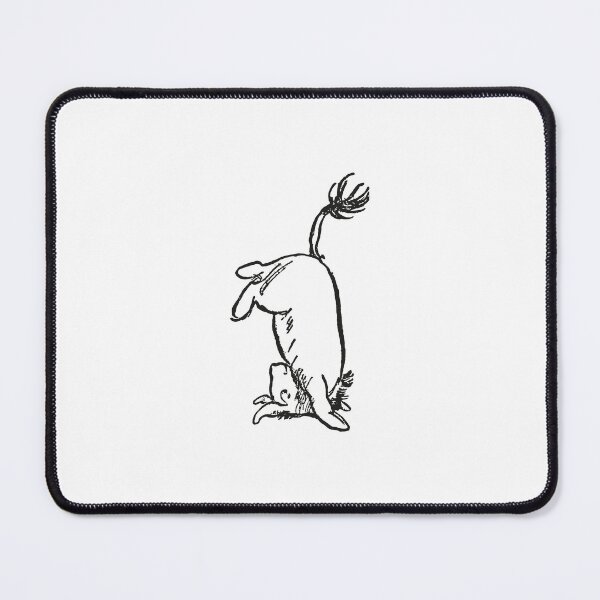 Item preview, Eeyore gets his tail back (4/4), Classic Winnie the Pooh Illustration, Black & White designed and sold by Artanine.