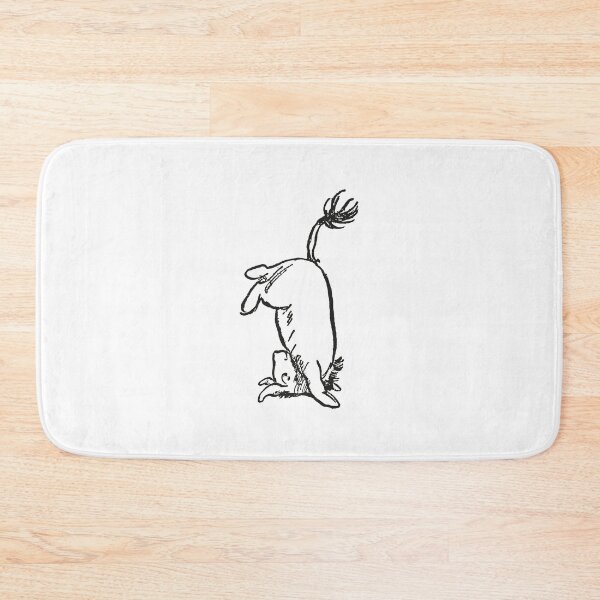 Item preview, Eeyore recupera su cola (4/4), ilustración clásica de Winnie the Pooh, blanco y negro designed and sold by Artanine.