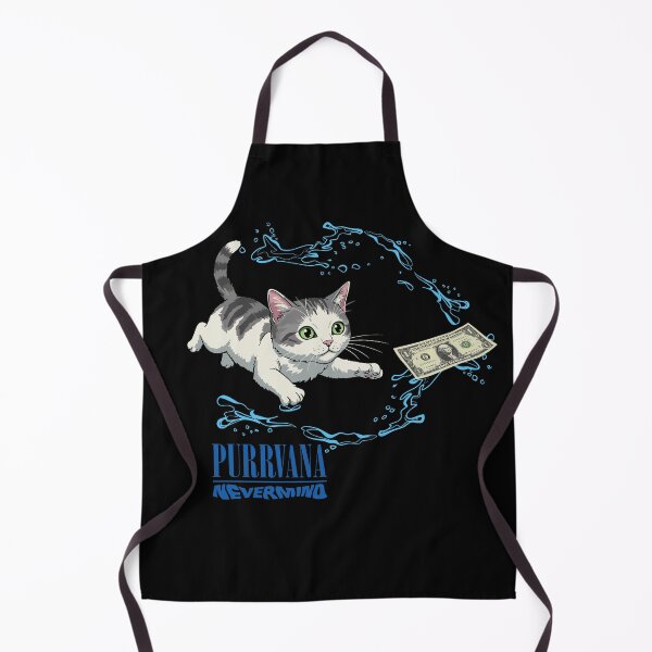 Item preview, Purrvana Nevermind Cat – Funny Rock Music Parody Art designed and sold by Robert "Hellfish" Fonseca.
