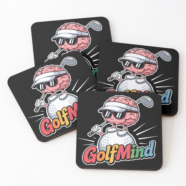 Item preview, GOLFMIND – Fun Golf Brain Illustration designed and sold by MKV Design.