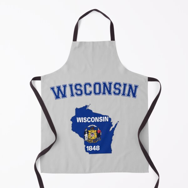 Item preview, Wisconsin State Flag Map - Proud Badger State Heritage designed and sold by mashmosh.