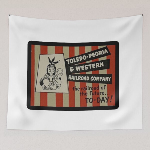 Item preview, Vintage Toledo Peoria and Western Railroad designed and sold by QuayTradingCo.