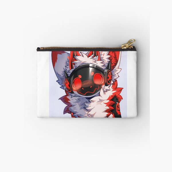 Item preview, Cute Red Kemono Protogen Blushing Portrait designed and sold by Finmm.