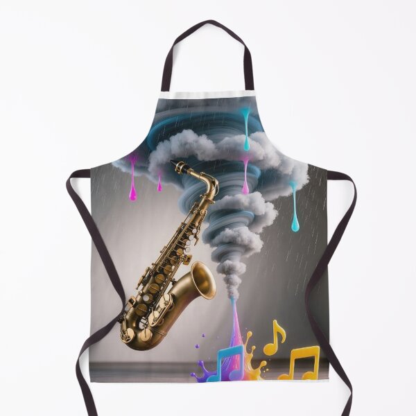 Item preview, Floating Saxophone Creating a Rainbow Storm designed and sold by Wonderful Designs.
