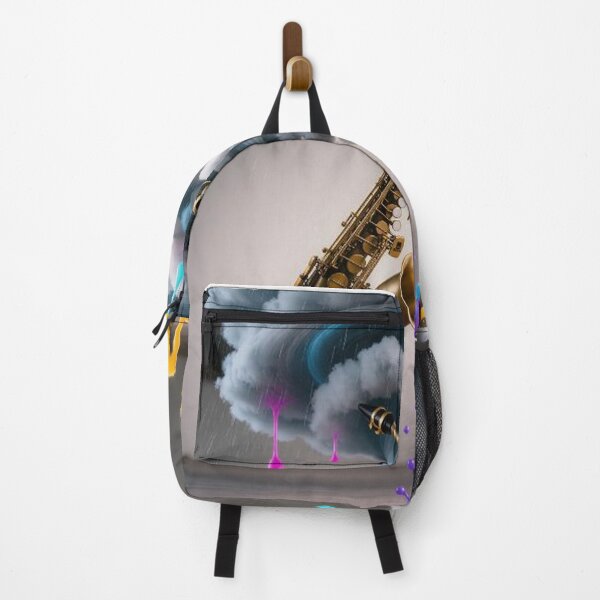 Item preview, Floating Saxophone Creating a Rainbow Storm designed and sold by Wonderful Designs.
