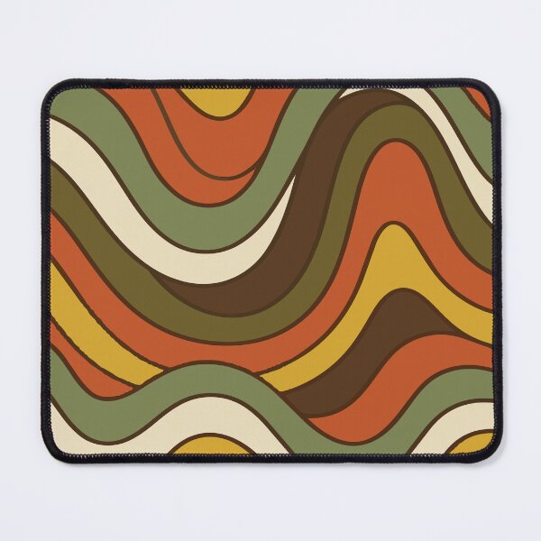 Item preview, Retro 70s Earthy Wavy Pattern - Groovy Boho Abstract Swirls designed and sold by DeeLulu.