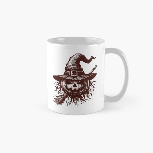 Item preview, Vintage Scarecrow Pumpkin Witch Hat Halloween Art designed and sold by Horrify.