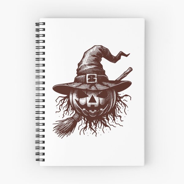 Item preview, Vintage Scarecrow Pumpkin Witch Hat Halloween Art designed and sold by Horrify.