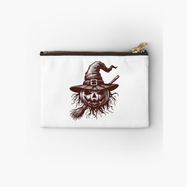 Item preview, Vintage Scarecrow Pumpkin Witch Hat Halloween Art designed and sold by Horrify.